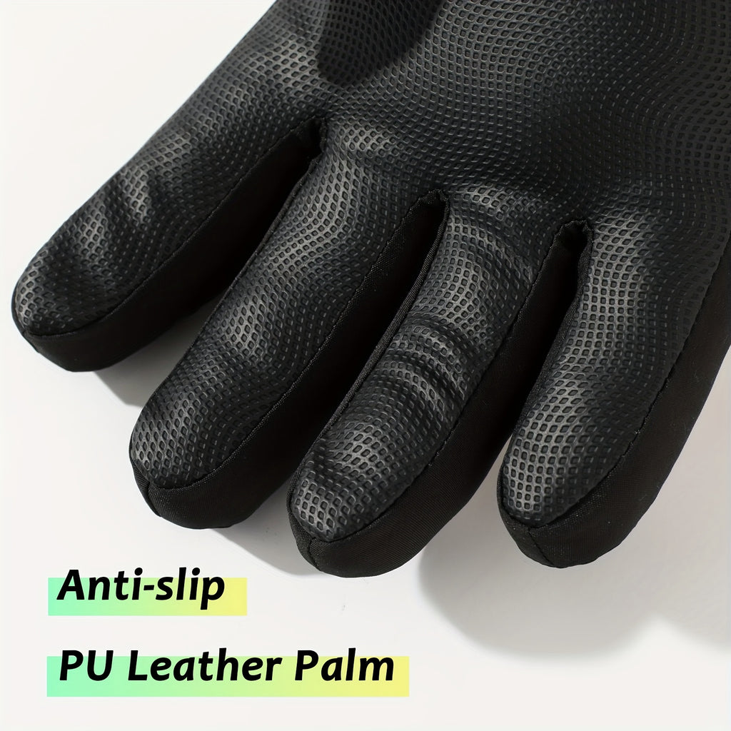 Gants tactiles coupe-vent imperméables en cuir