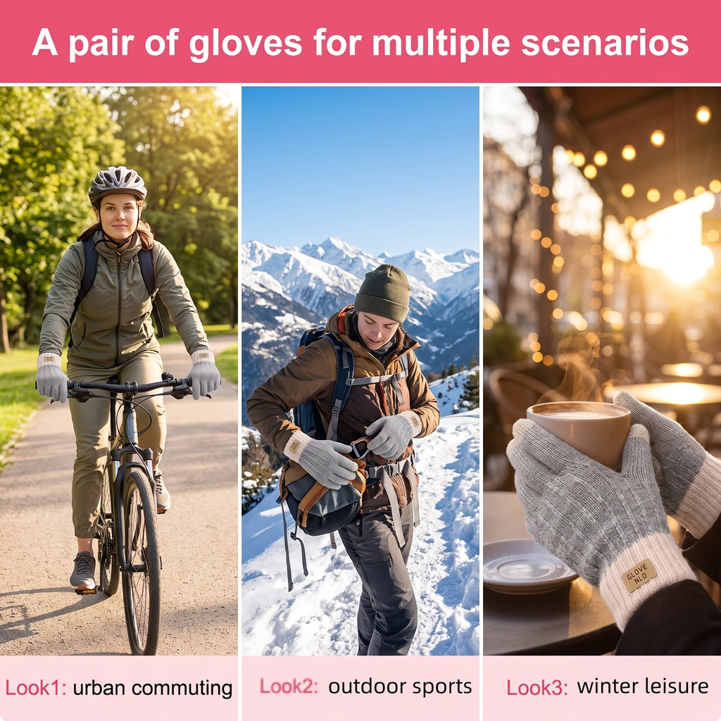 Gants tactiles en maille — lot de 2 paires