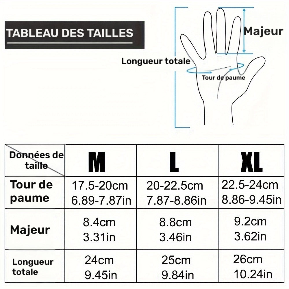 Gants tactiles coupe-vent thermiques en simili cuir, du M au XL
