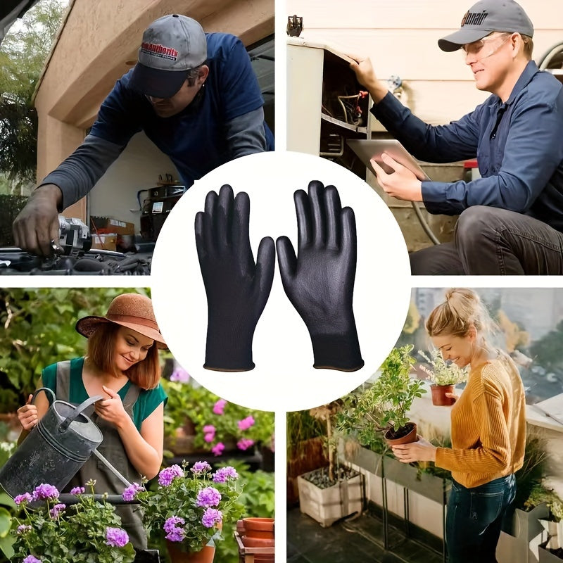 Gants de travail antidérapants en maille enduite — lot de 20 paires