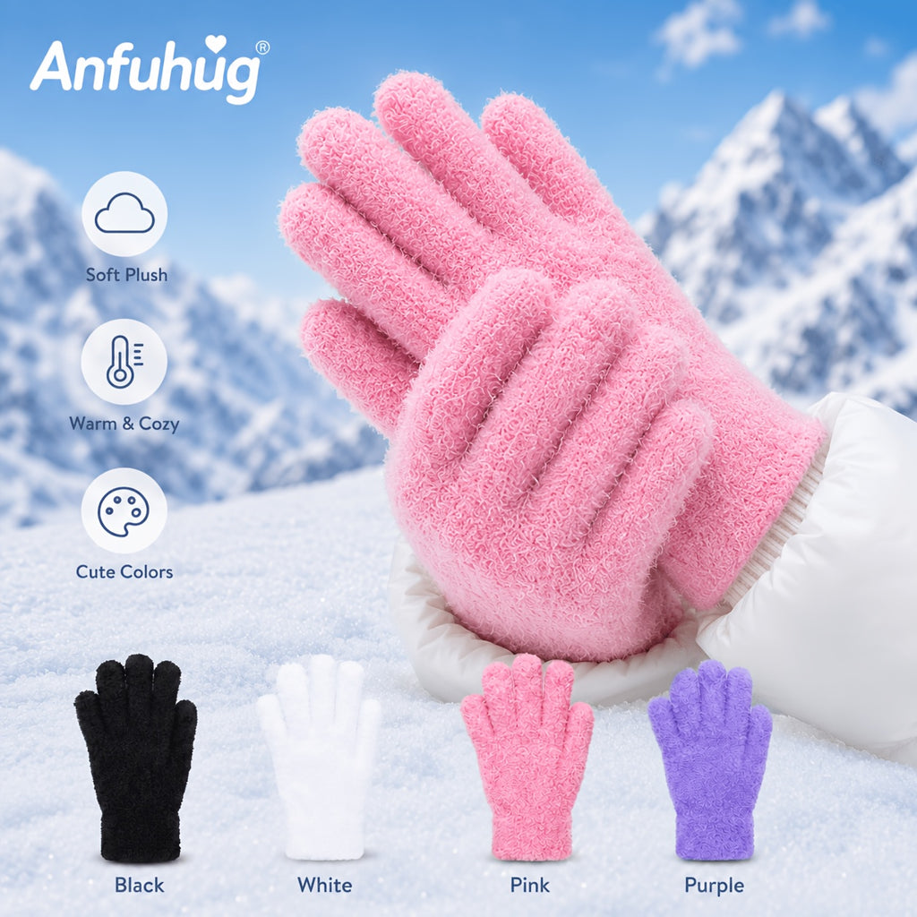 Gants coupe-vent en peluche