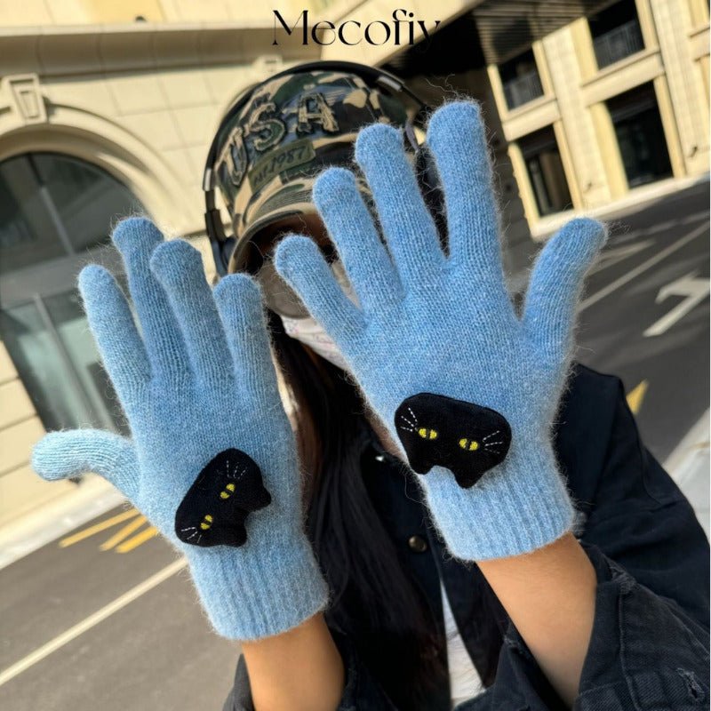 Gants thermiques en maille, 7 coloris, tactile