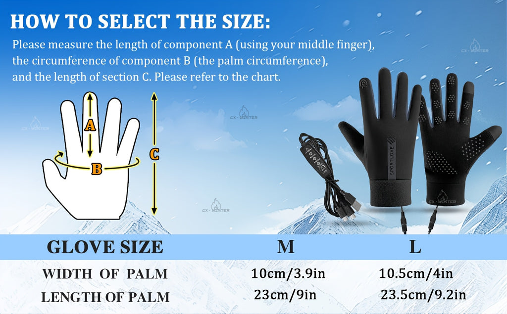 Gants de ski chauffants