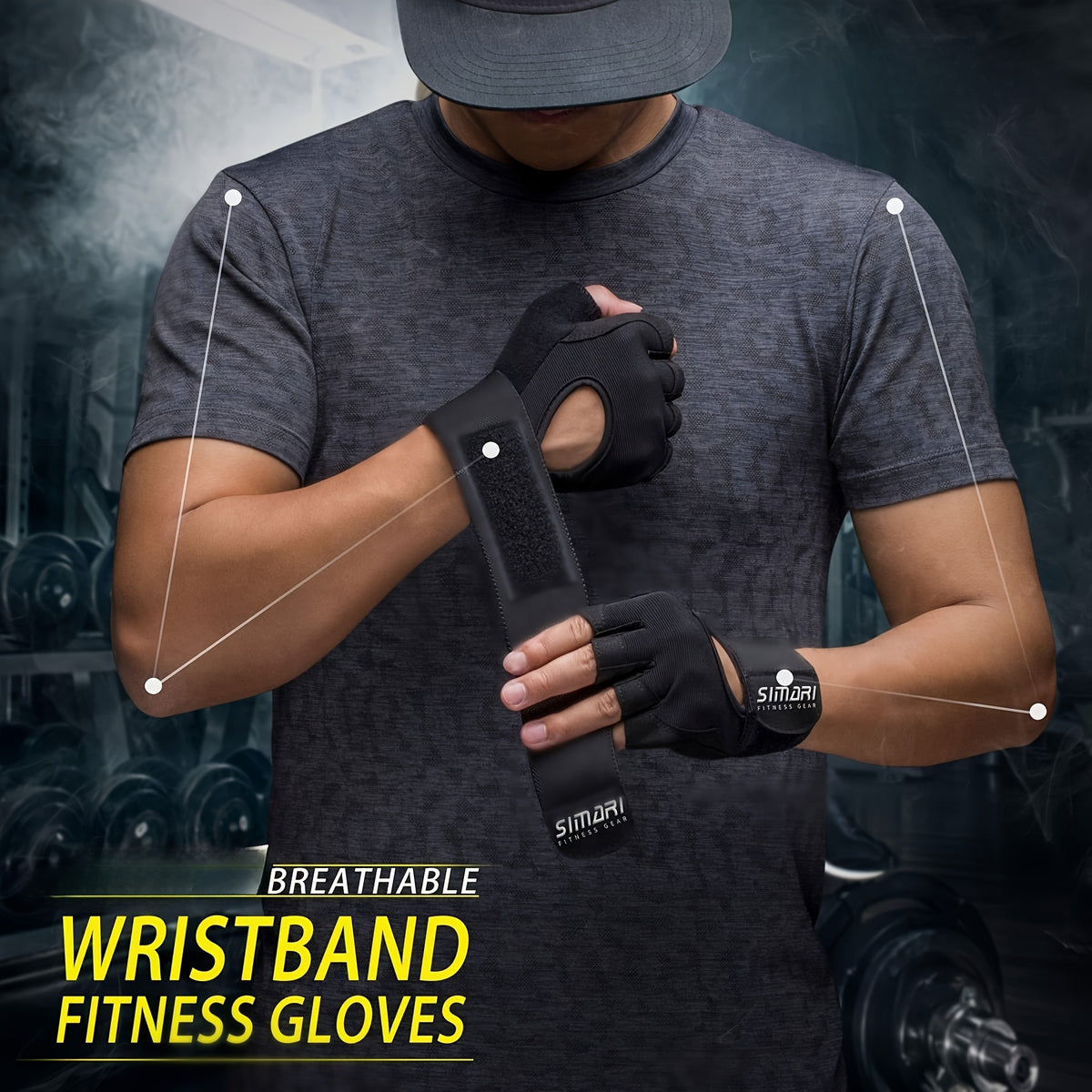 Gants de musculation en maille