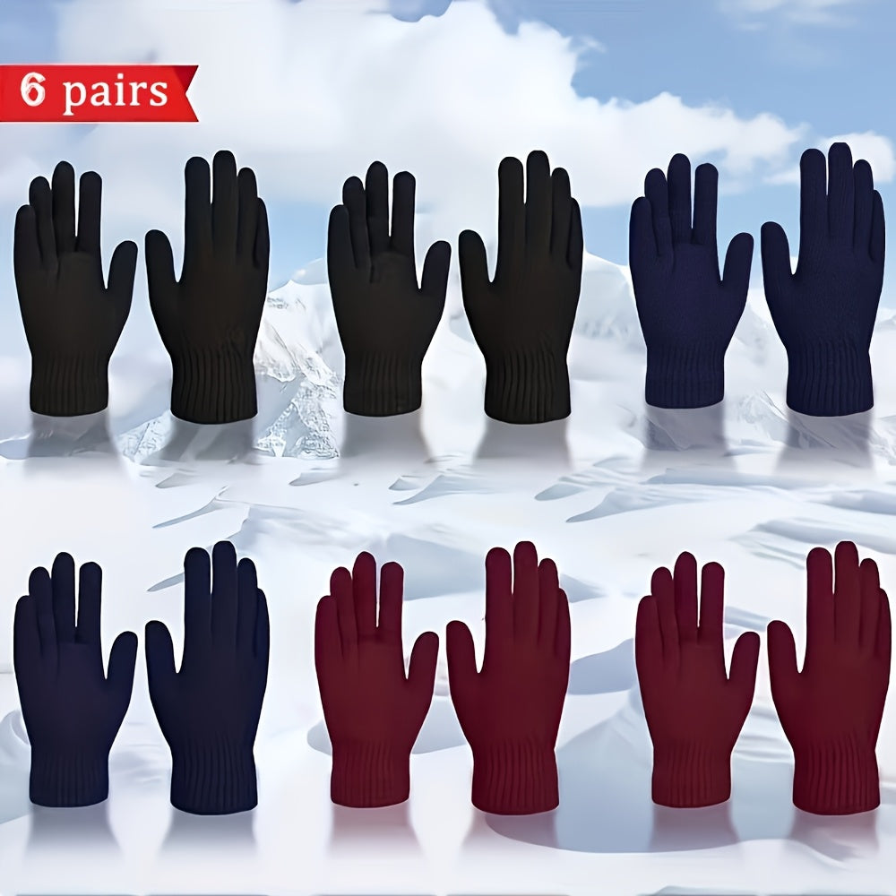 6 paires (2 paires noires + 2 paires bleu marine + 2 paires bordeaux)