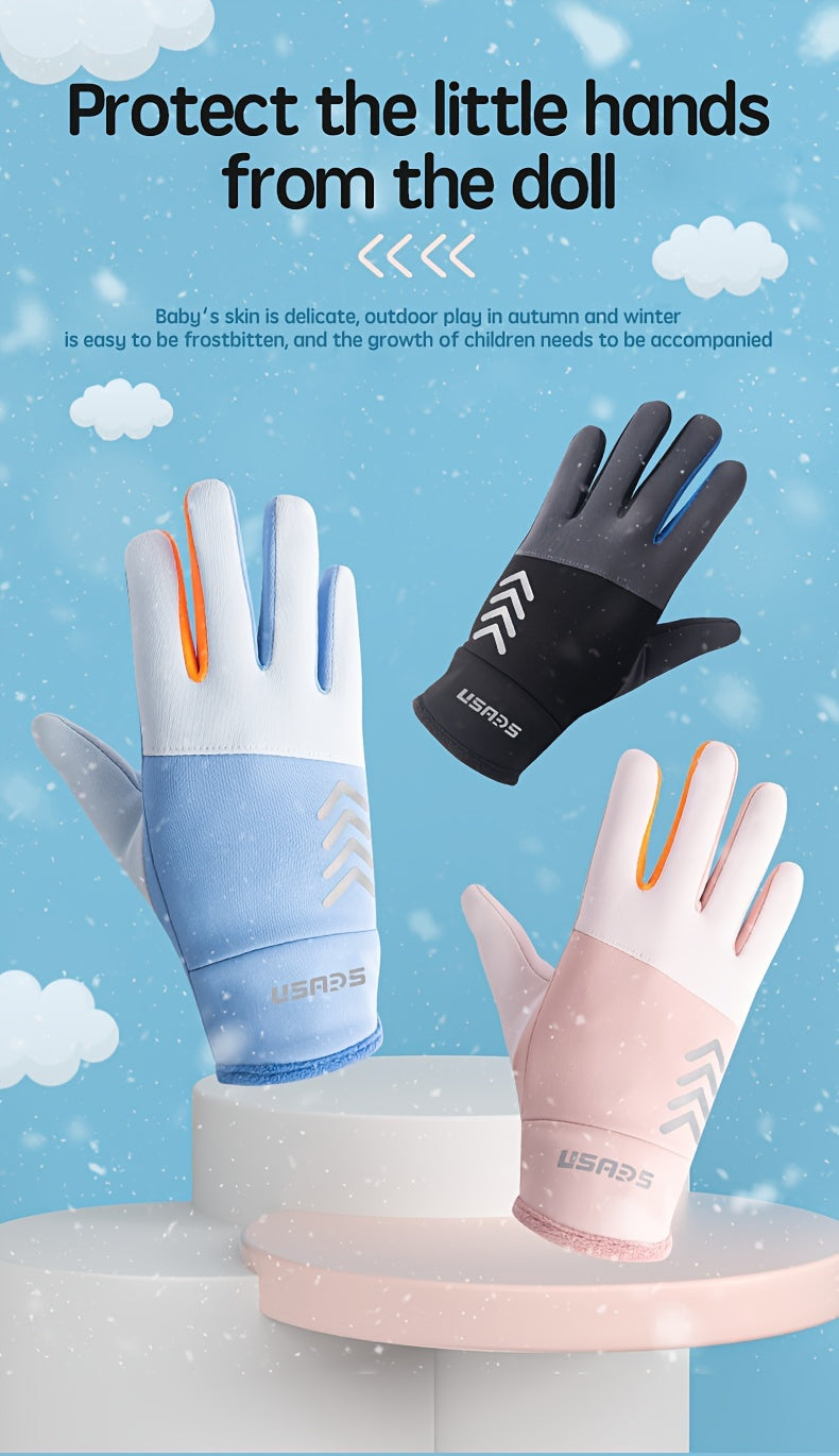 Gants en maille, 6 coloris, automne-hiver