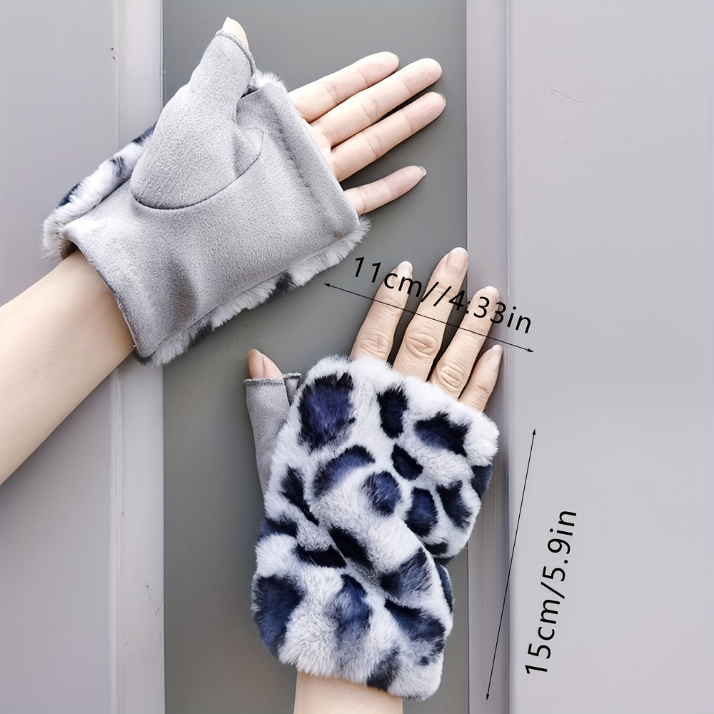 Gants mitaines en maille, 4 coloris