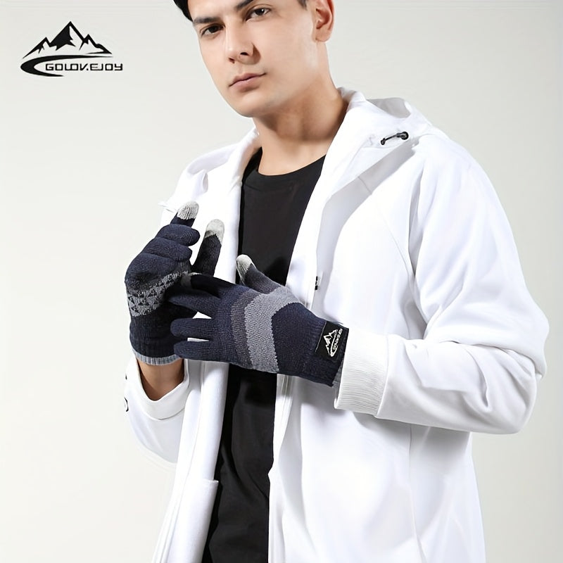 Gants tactiles antidérapants doublés en maille, 2 coloris