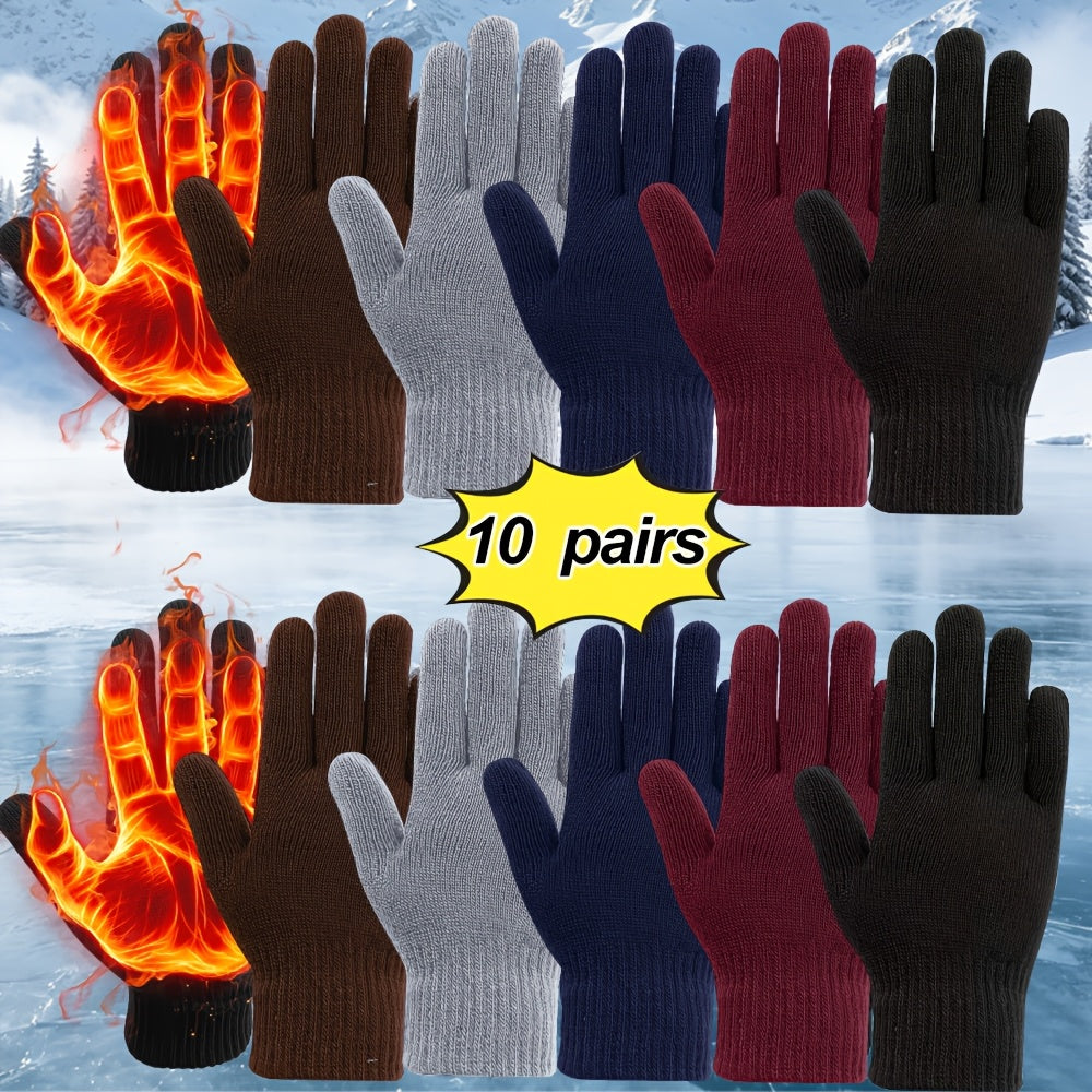 10 paires (2 noires + 2 bleu marine + 2 bordeaux + 2 café + 2 grises)