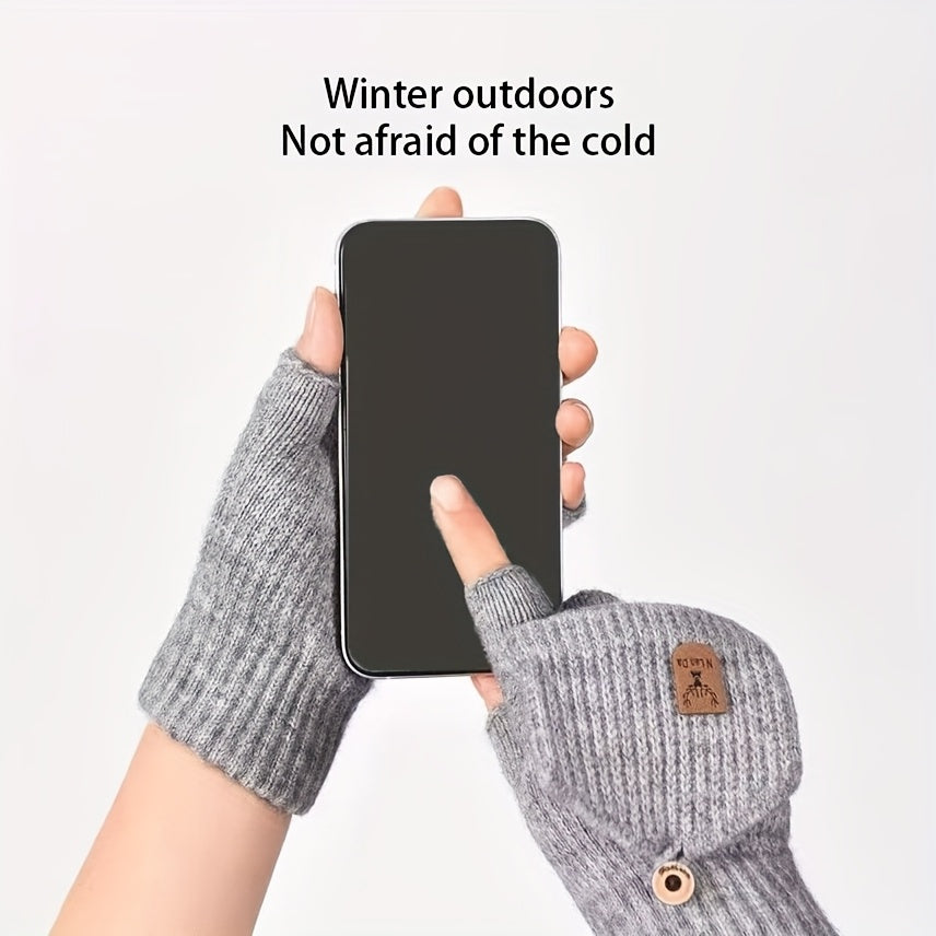 Gants sans doigts de vélo en cachemire