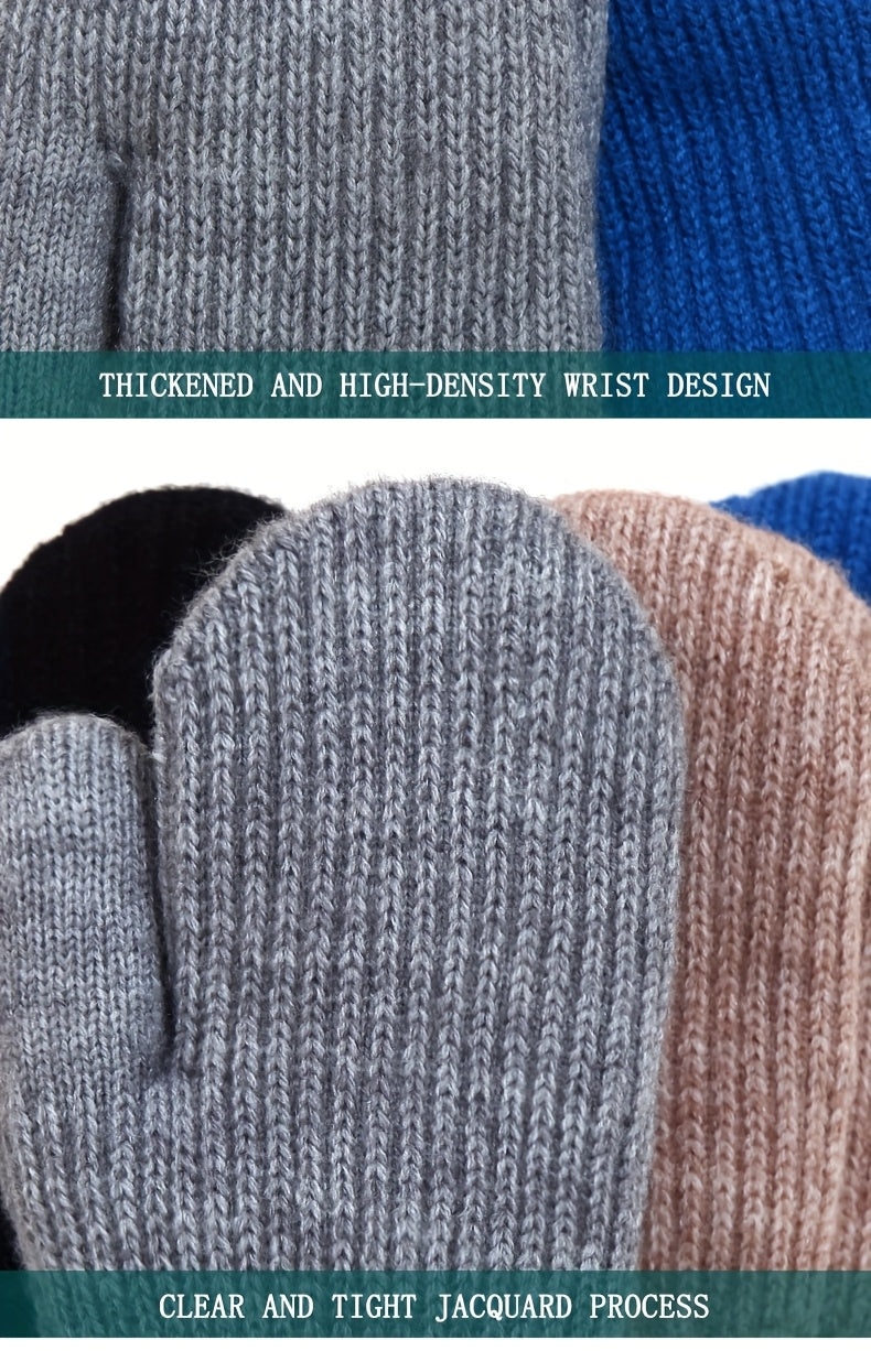 Gants doublés thermiques en laine