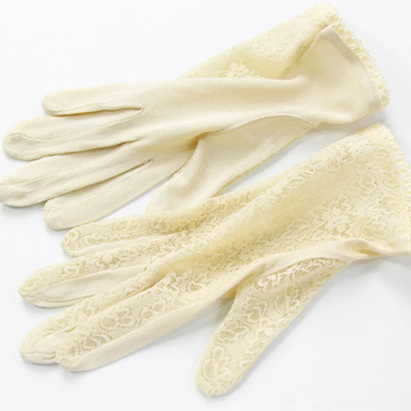 Gants mitaines en soie (modèle 6)