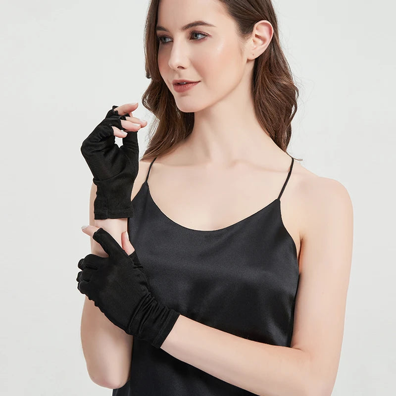 Gants mitaines en soie (modèle 7)