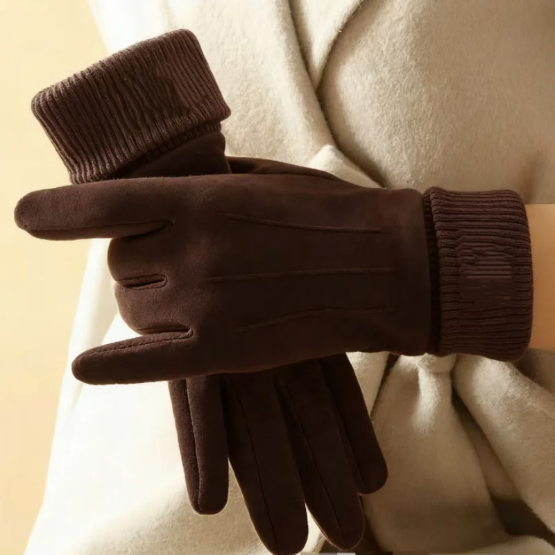 Gants mitaines en maille