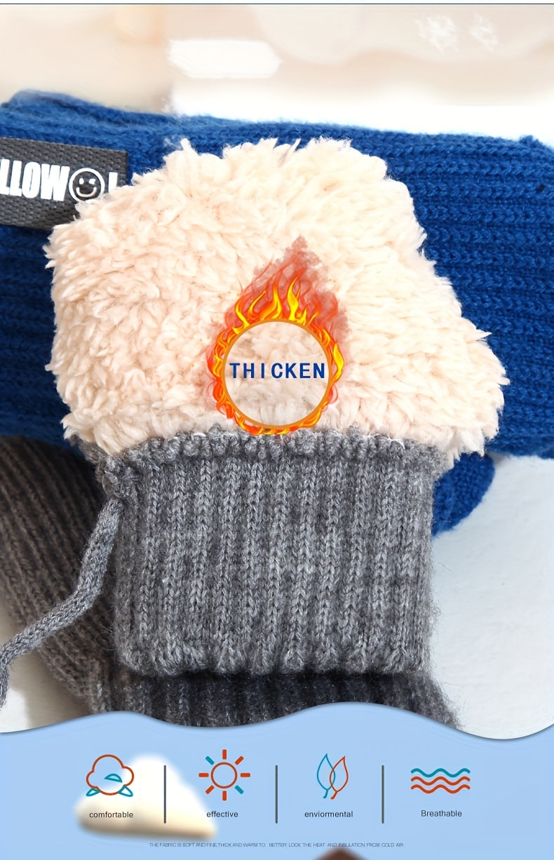 Gants doublés thermiques en laine