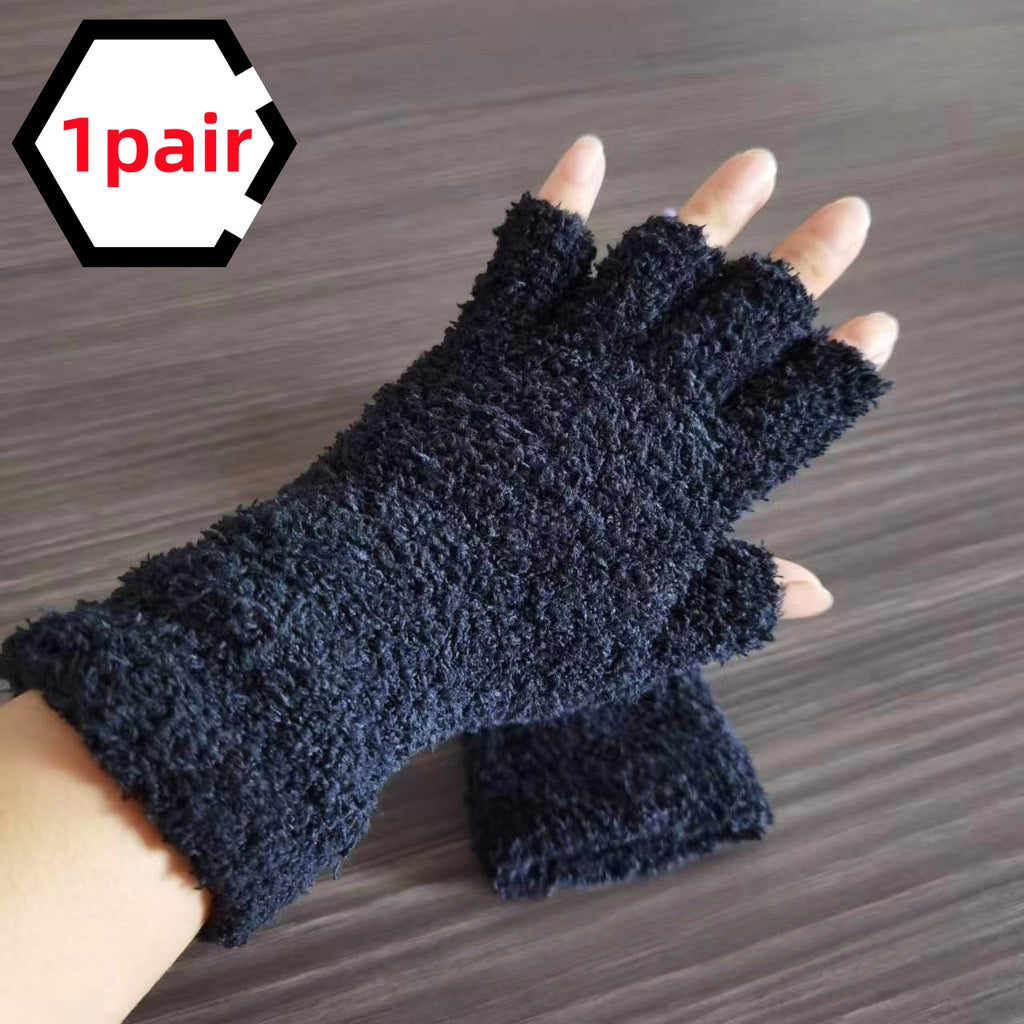 Gants thermiques longs en maille