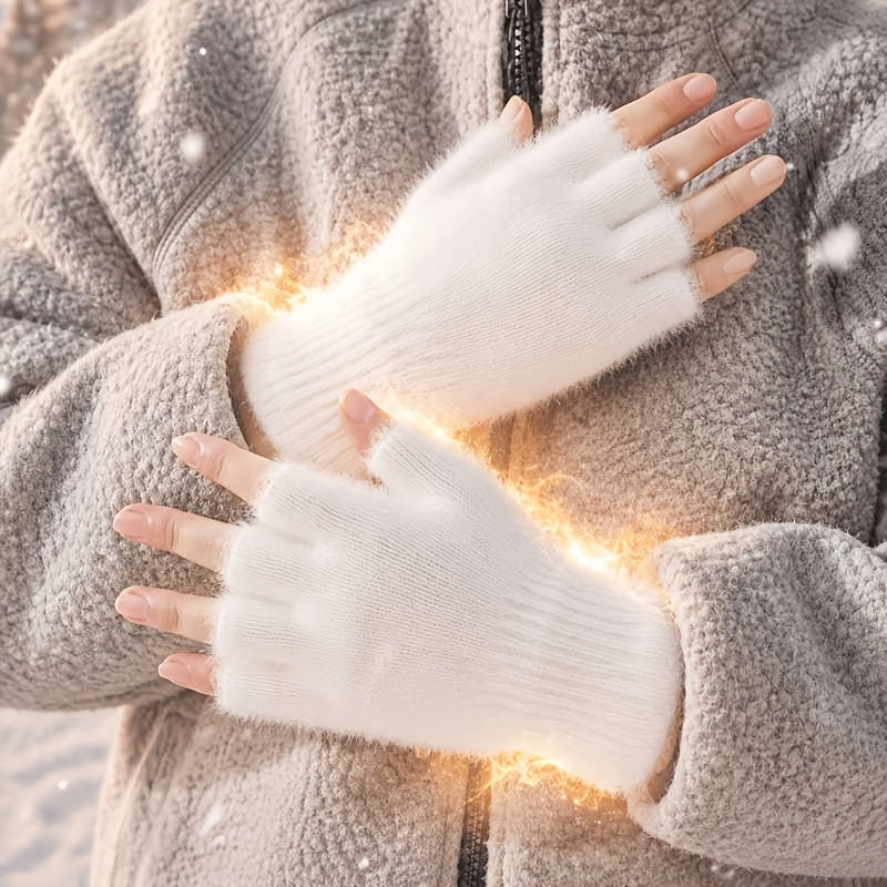 Gants sans doigts de conduite en maille