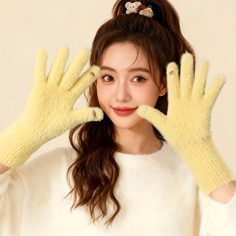 Gants tactiles coupe-vent doublés