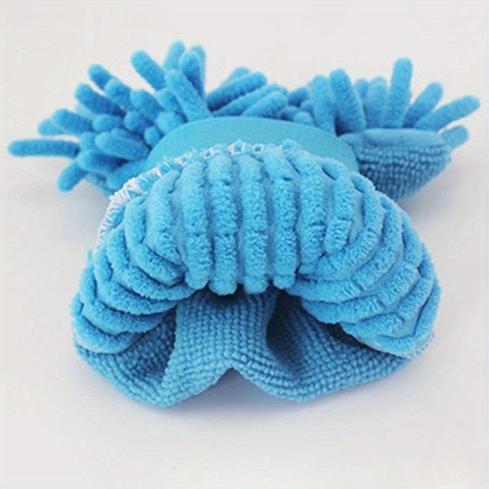 Gants de lavage en microfibre chenille — lot de 3 paires