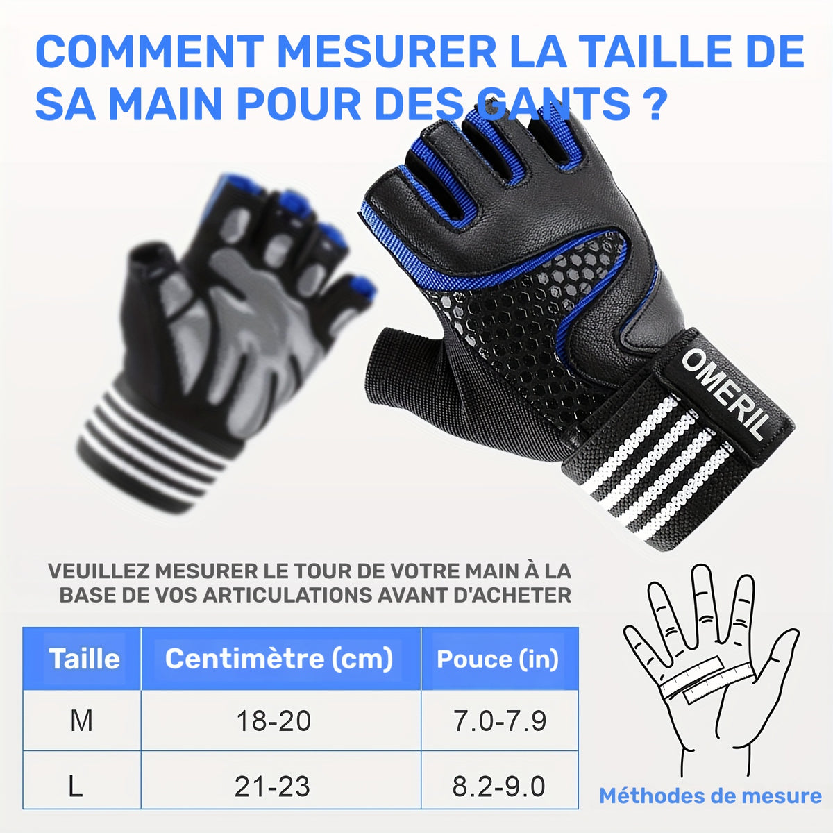 Gants de musculation antidérapants rayés à picots en maille