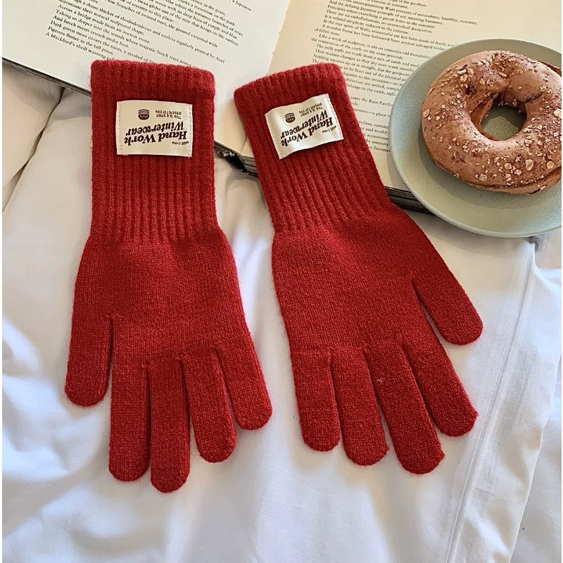 Gants tactiles coupe-vent à étiquette cousue en maille — lot de 3 paires