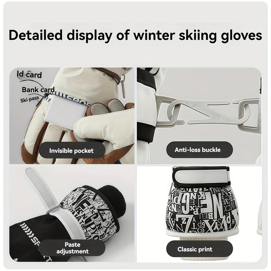 Gants tactiles coupe-vent thermiques en maille, 2 coloris