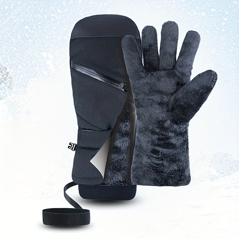 Gants tactiles antidérapants de ski en maille