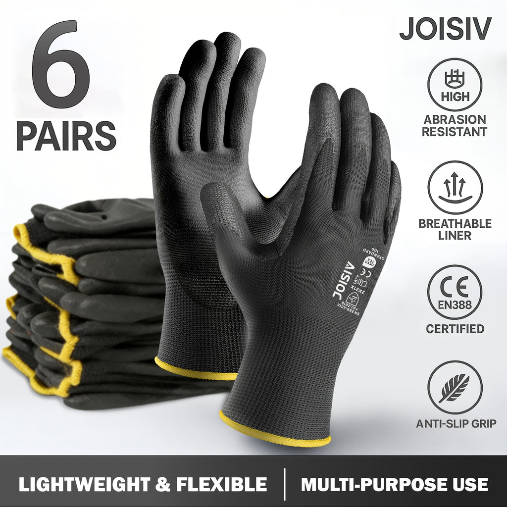 Noir-12pcs(6 Paires) / M