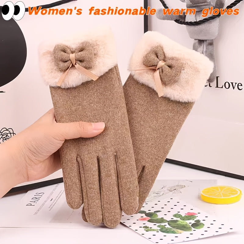 Gants tactiles en suédine, gris