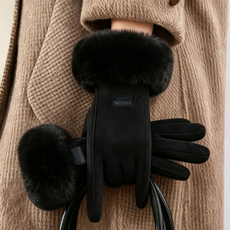 Gants thermiques en maille, beige, beige (modèle 2)