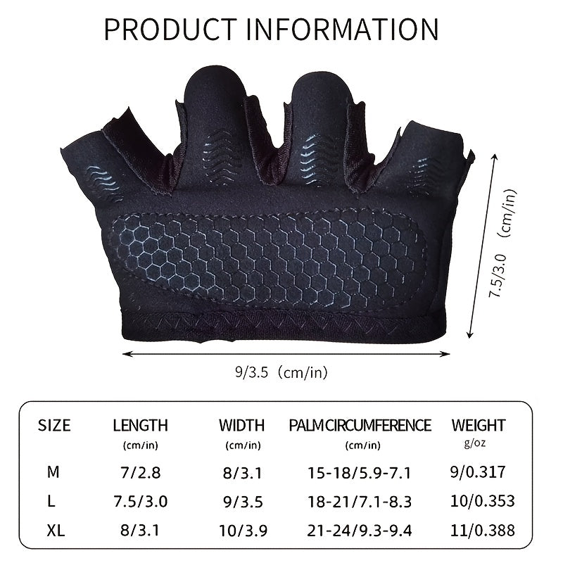 Gants de musculation à broche métal en cuir