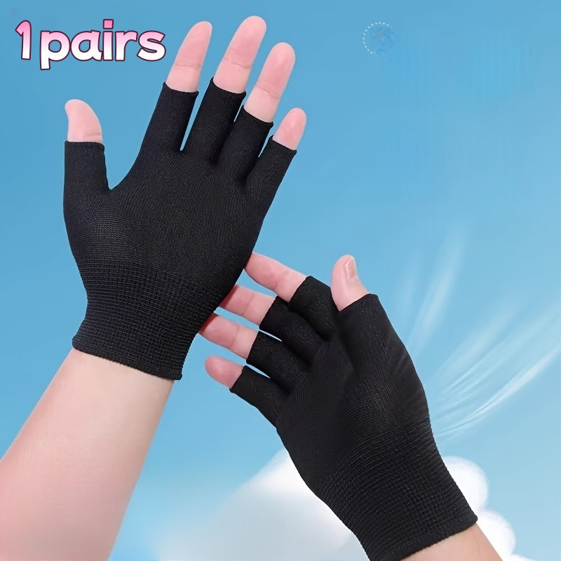 Gants élastiques demi-doigts / 1 Paire