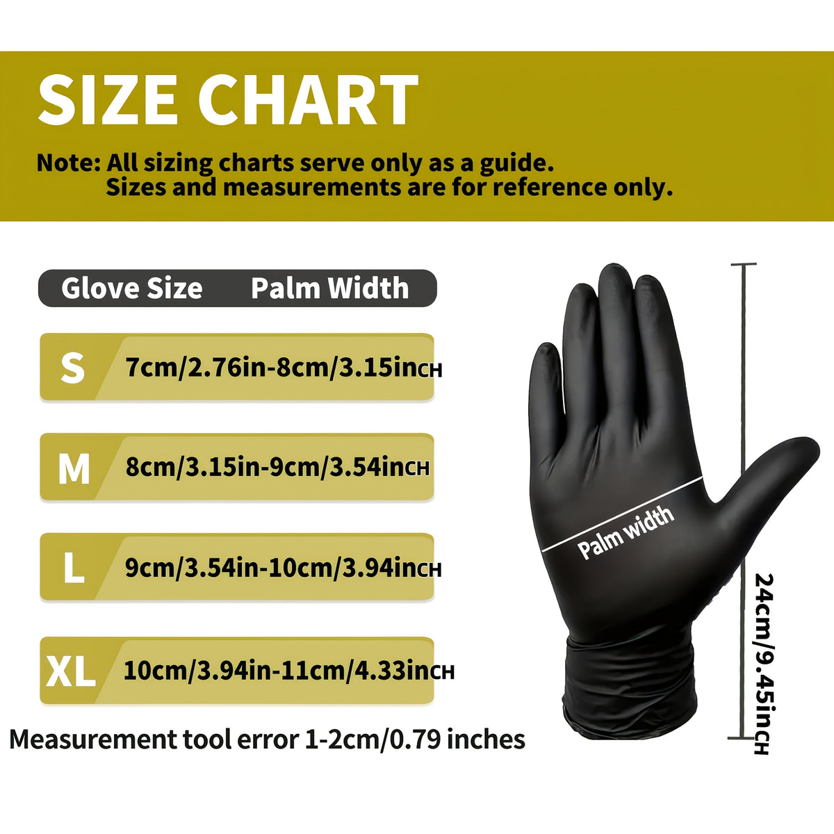 Gants jetables, 4 coloris