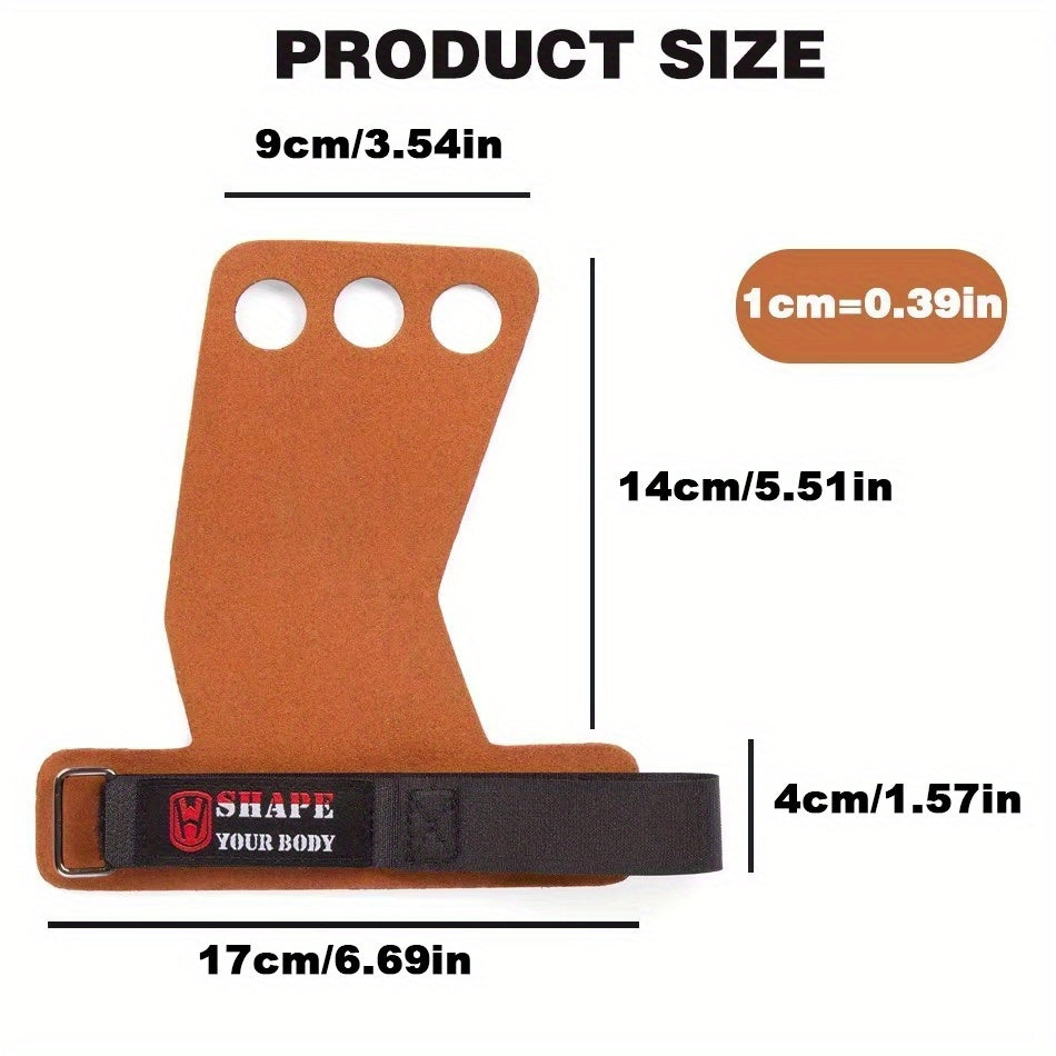 Gants de musculation à sangle de poignet en cuir