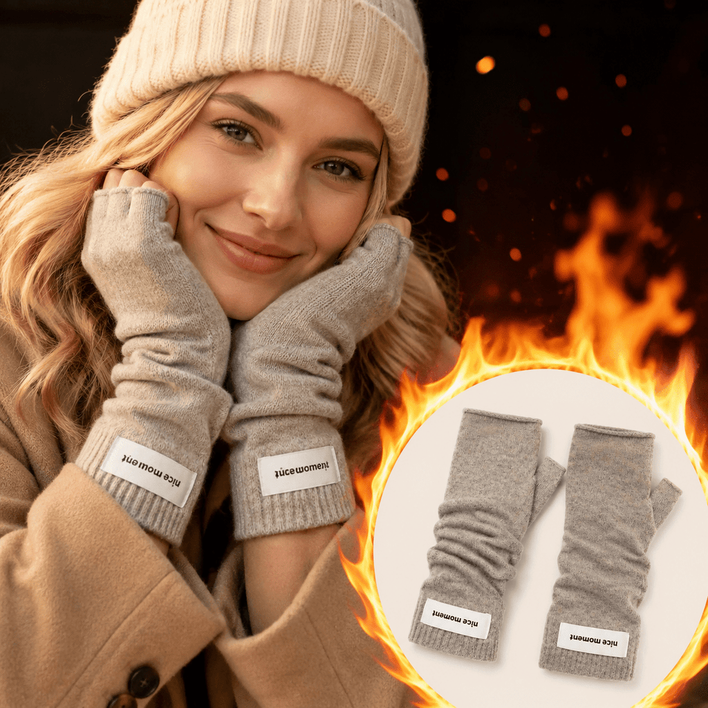 Gants sans doigts longs en coton — lot de 2 paires