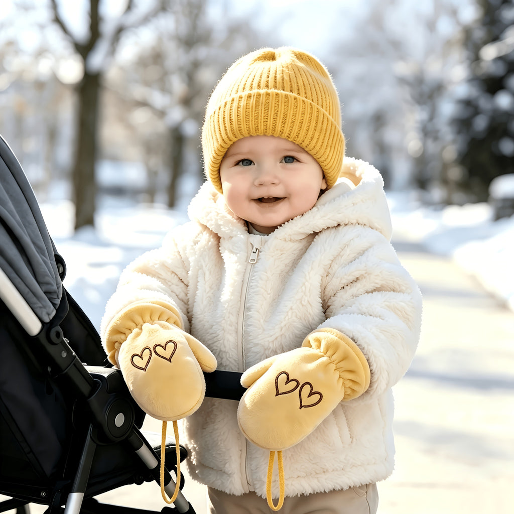Gants en maille pour bébé