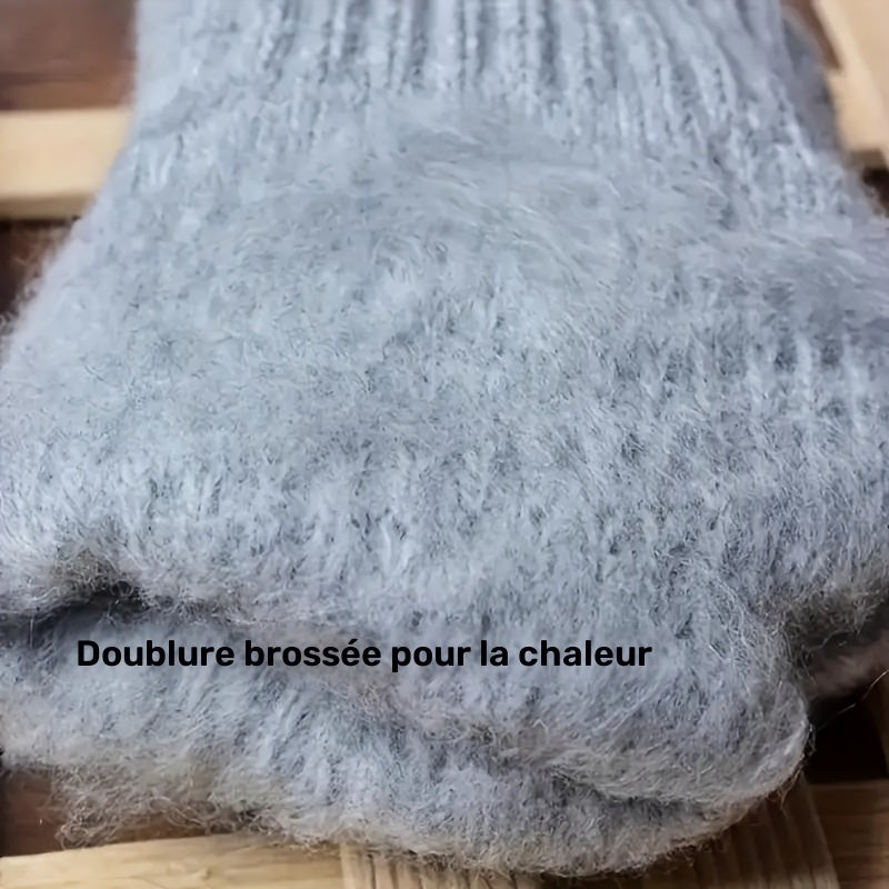 Ensemble 5 pièces — bonnet, tour de cou, gants, chaussettes et cache-oreilles