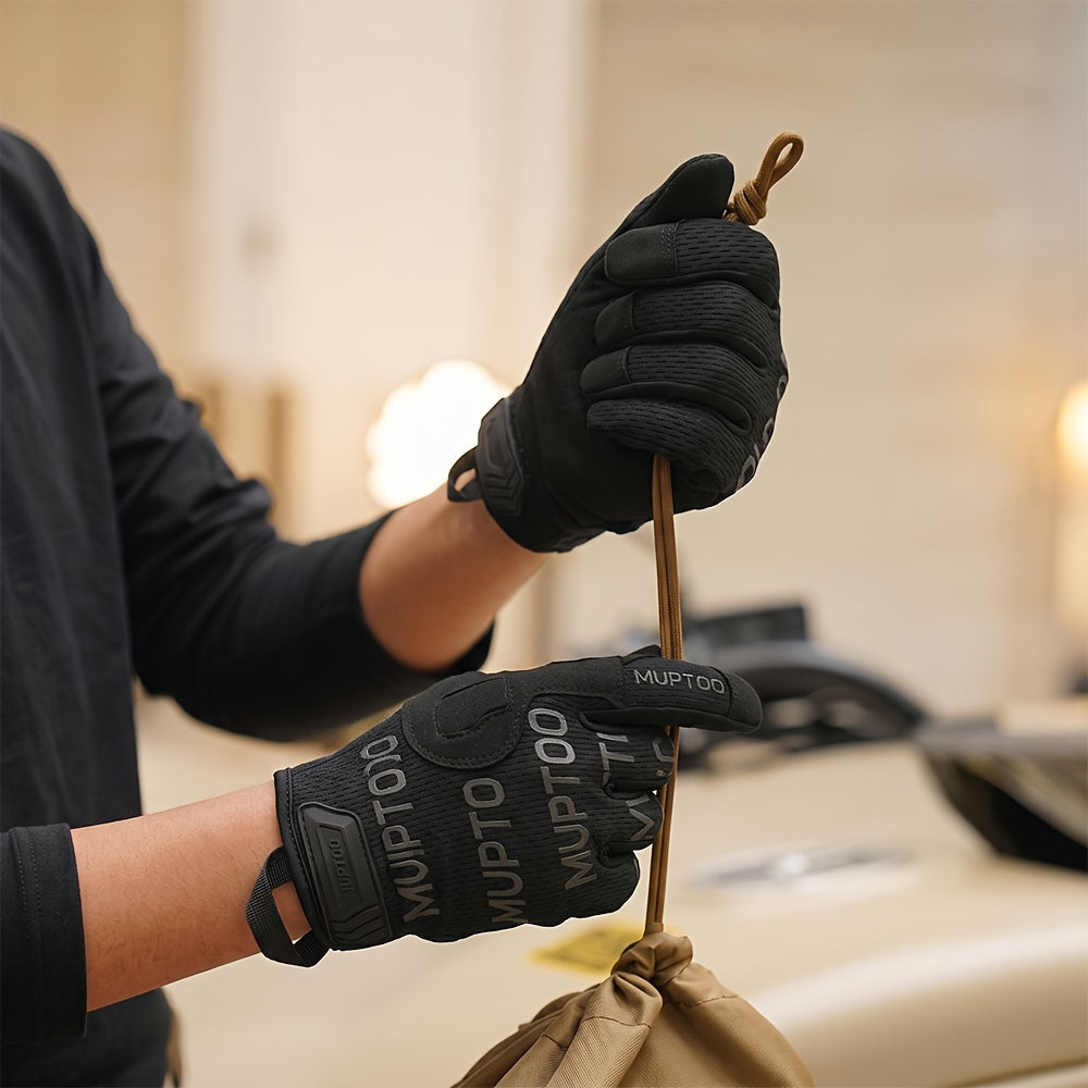 Gants de moto tactiles à paume renforcée