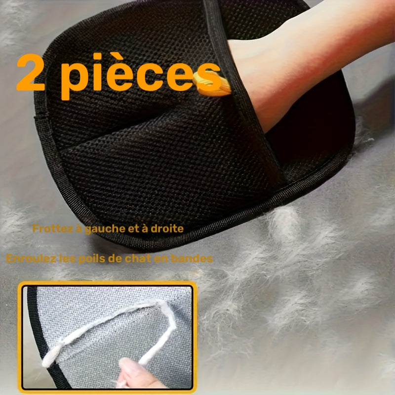 Gants doublés en maille — lot de 2 paires