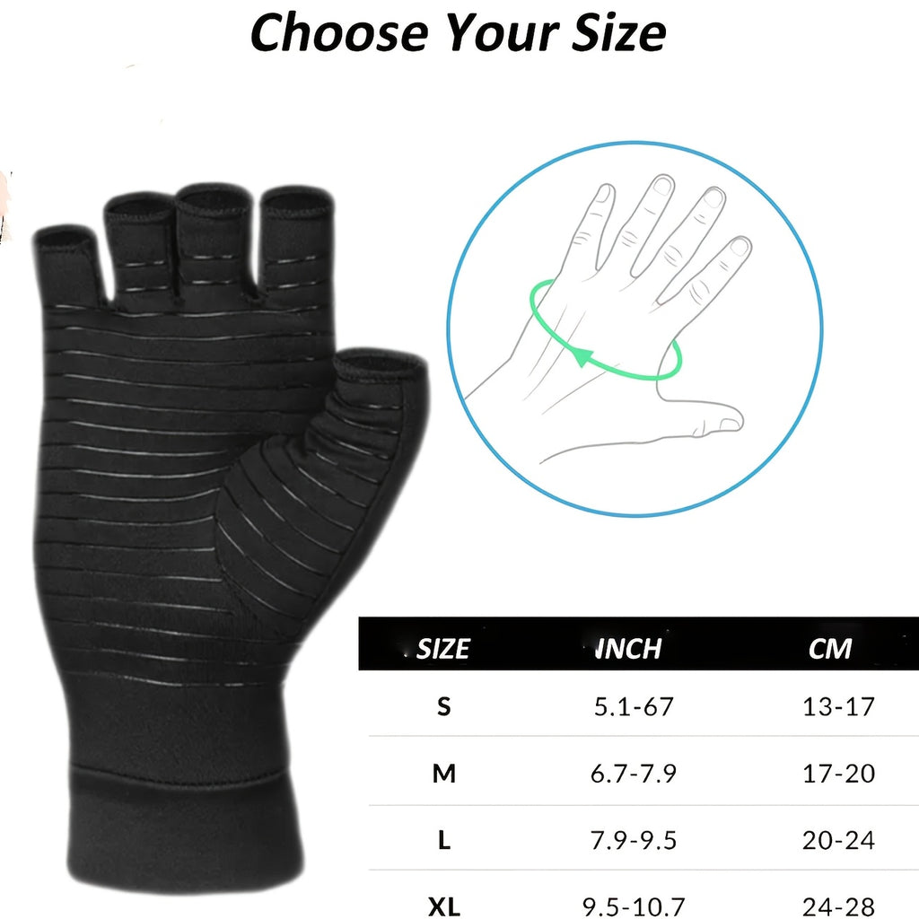 Gants sans doigts, 4 coloris