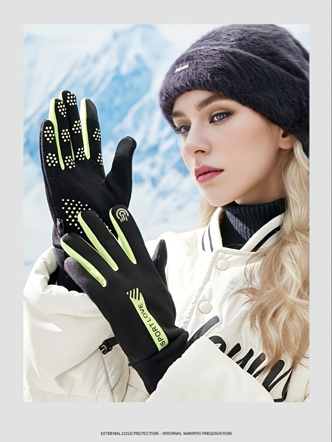 Gants de ski tactiles à picots