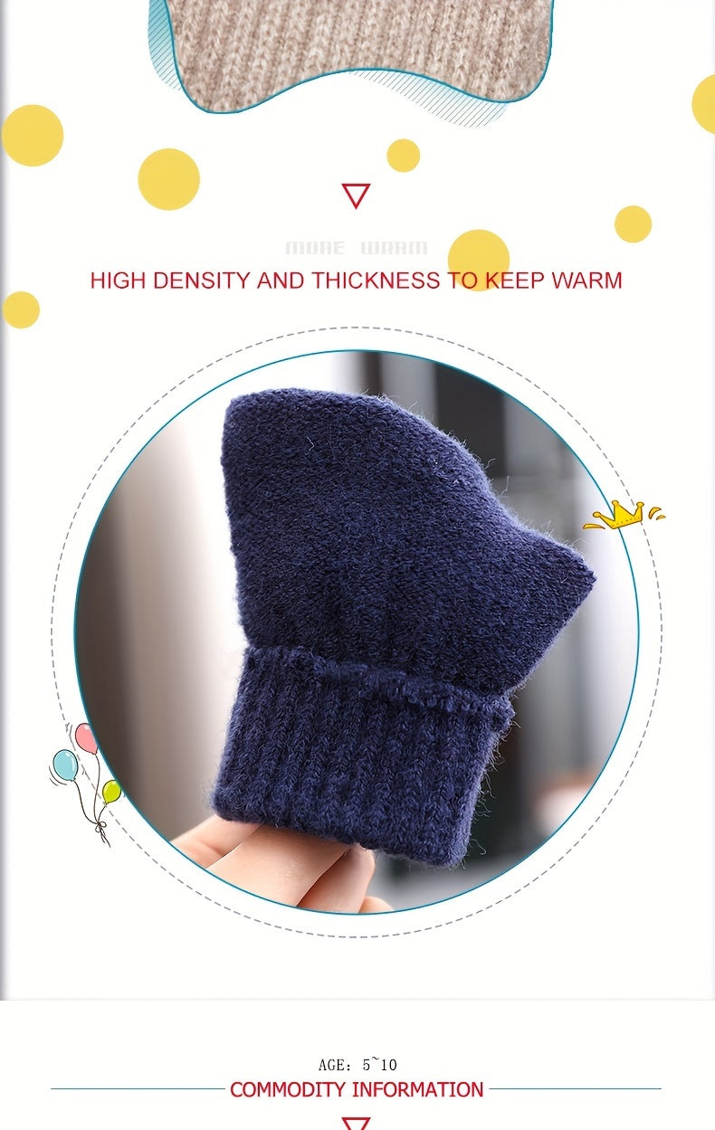 Gants sans doigts thermiques en laine