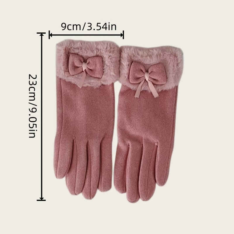 Gants tactiles en suédine, gris