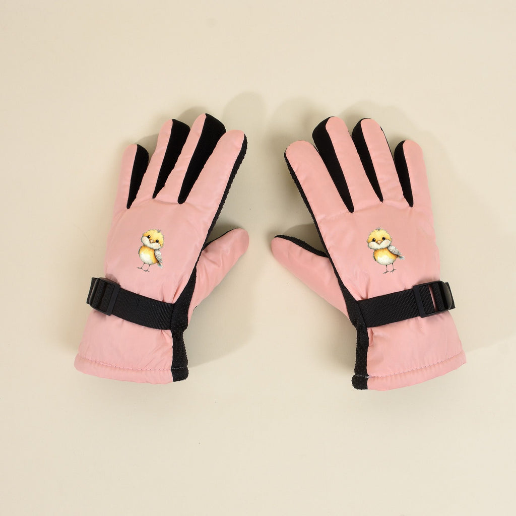 Gants de ski pour enfant, noir
