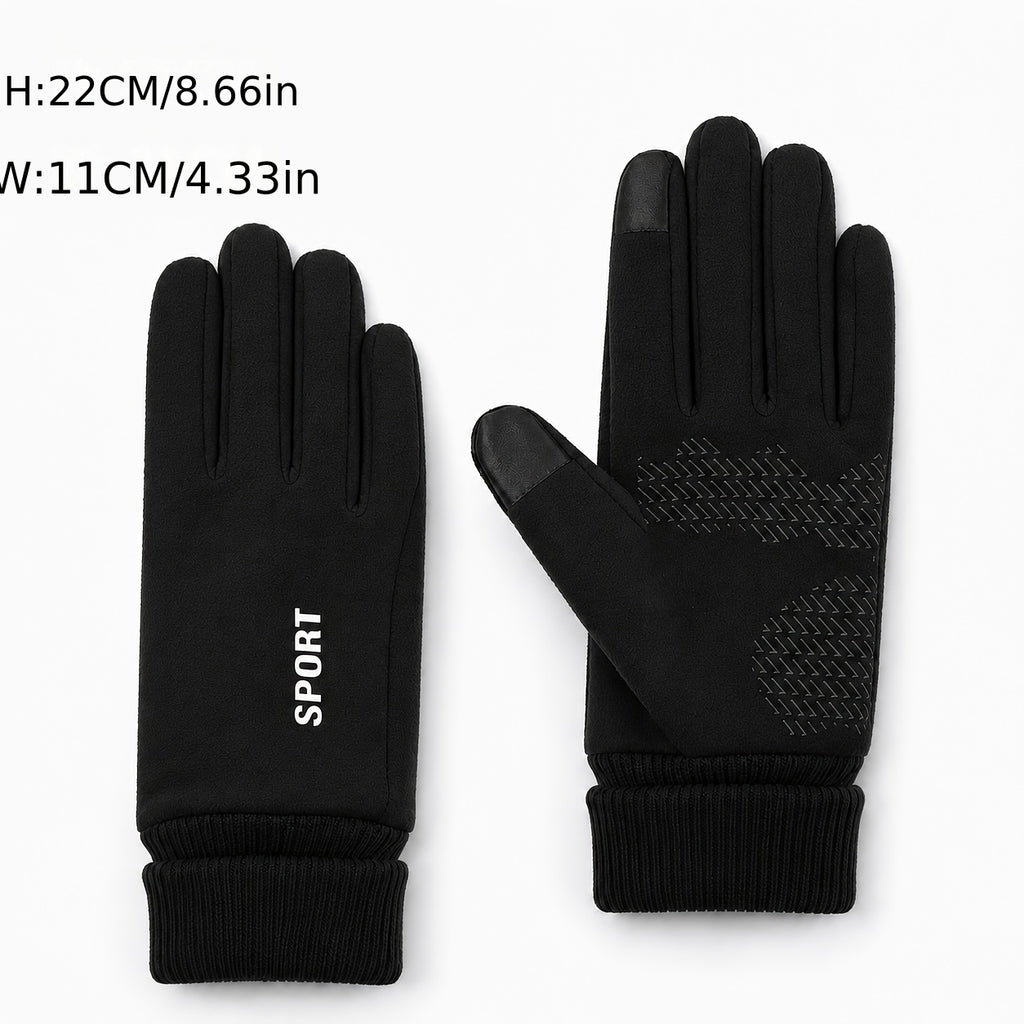 Gants tactiles à picots en maille