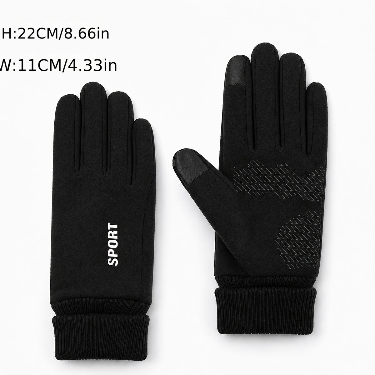Gants tactiles à picots en maille