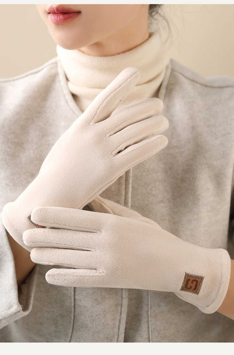 Gants de conduite en maille, noir