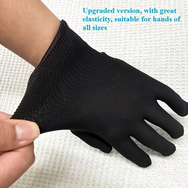 Gant anti-poil antidérapant à motif chat à picots — lot de 4 paires