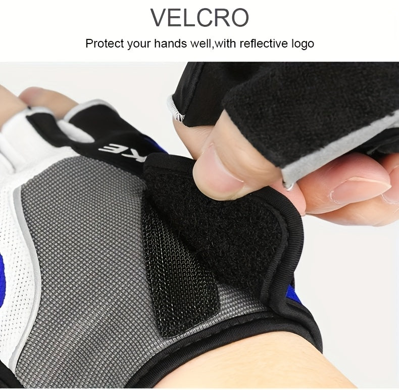 Mitaines de vélo à paume renforcée en simili cuir