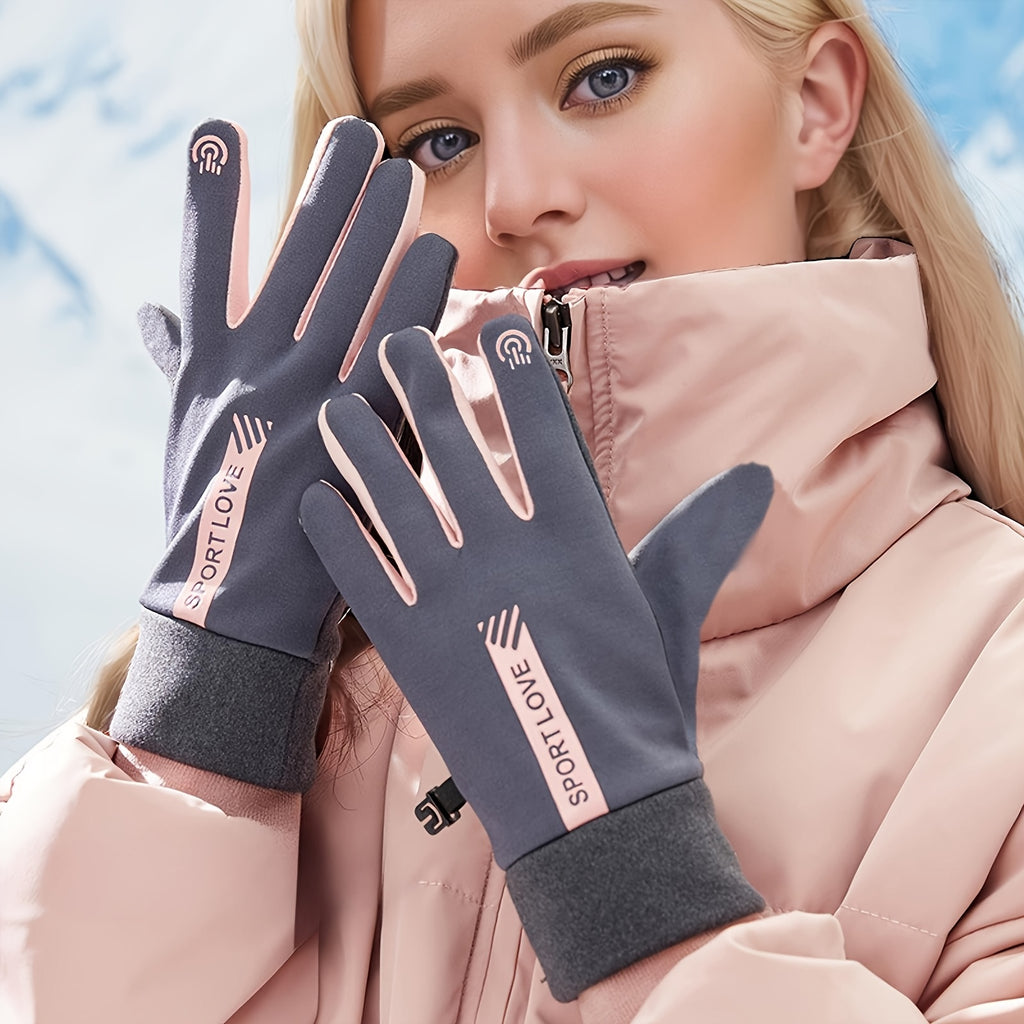 Gants de ski tactiles à picots